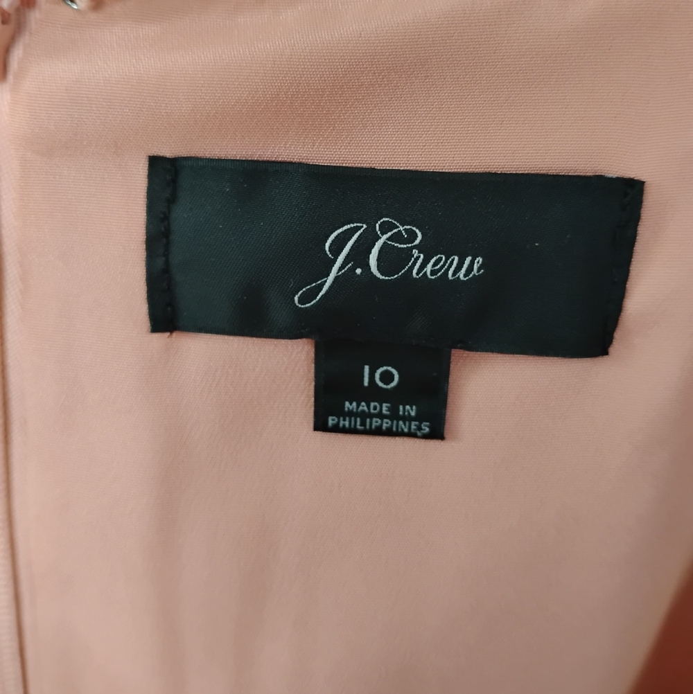 J. Crew Crepe Jumpsuit In Satin Rose Size Woman's 10 - Picture 4 of 5